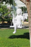 Fairy on a  Swing - L Statue