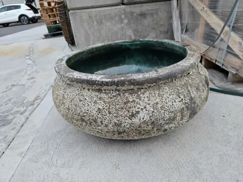 Shallow Bowl - 3 Size   ( glazed internally, perfect for water feature/fish/plants )   